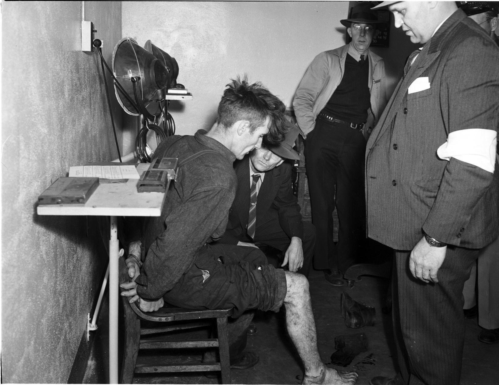 Murderer Kaster at Sheriff's Office